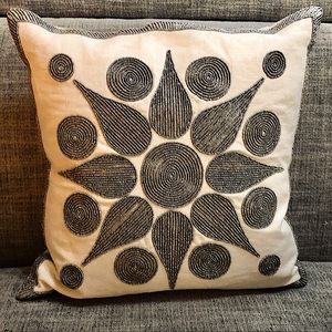Jonathan Adler Starburst Beaded Pillow